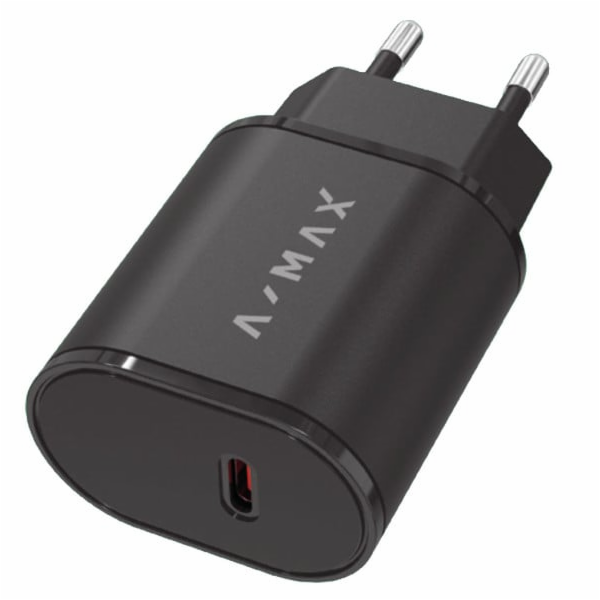 Aligator síťová nabíječka A-MAX PD 20W USB-C černá