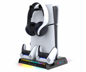iPega P5S006 Multifunkční Nabíjecí RGB Stojan s Chlazením...