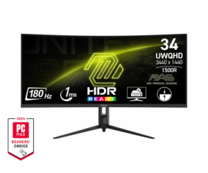 MSI MAG/342CQR E2/34"/VA/3440x1440/180Hz/1ms/Black/3R