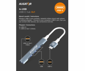 Aligator Hub USB-C / 4x USB