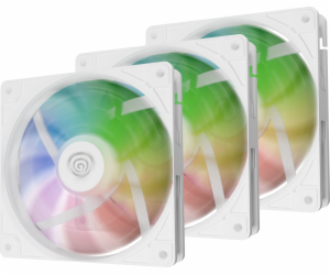 Ventilátor Genesis OXAL 120 ARGB, 3-Pack, Bílý