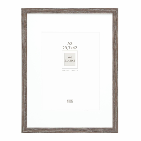 Deknudt S66KH3 P1 DIN A3 29,7x42 Holz grau mit Passepartout
