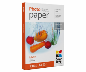 COLORWAY fotopapír/ matte 220g/m2, A4/ 100 kusů