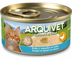 ARQUIVET Chicken in sauce with sprat - mokré krmivo pro k...