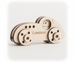 CuteWood Dřevěné 3D puzzle Sportovní auto