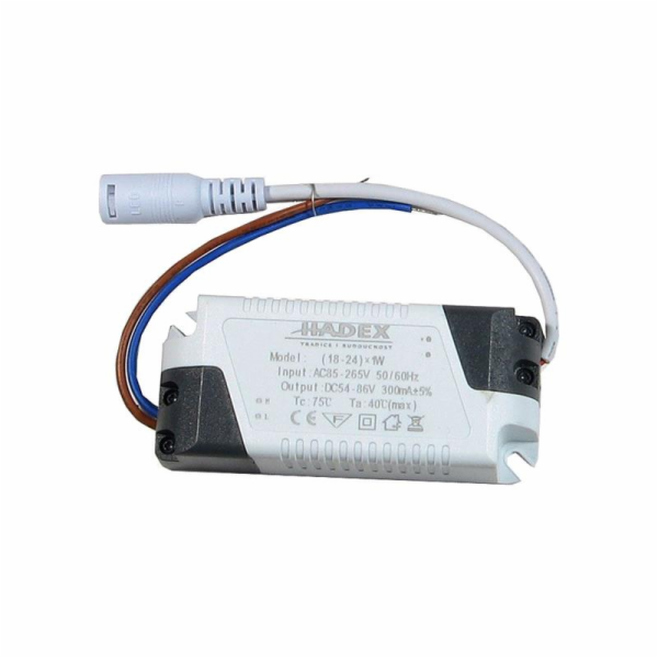 Zdroj pro LED 18-24W, 54-86V/300mA G076B