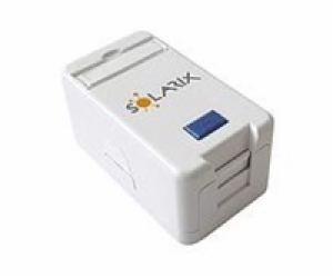 Zásuvka Solarix modulární pro 1 keystony na omítku, bílá