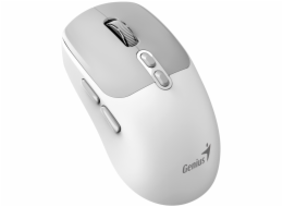 GENIUS NX-8080S BT Grey White/ duální Bluetooth + 2,4GHz/ 1600 dpi/ bezdrátová/ Copilot/ tichá/ 7tlačítková/ bílošedá