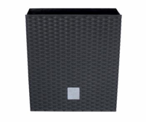 Květináč Prosperplast Rato Square antracit 26,5 x 26,5 x ...