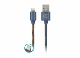 Datový kabel Forever Jeans USB/Lightning 1m 2A modrý