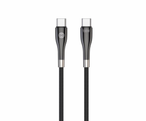 Datový kabel Forever Sleek USB-C/USB-C 1m 100W černý