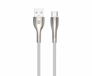 Datový kabel Forever Sleek USB/USB-C 1m 3A bílý