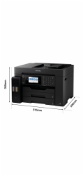 Epson EcoTank ET-16655 - Multifunkční tiskárna - barva - tryskový - ITS - A3 (média) - až 25 stran/min. (tisk) - 550 listy - 33.6 Kbps - USB, LAN, Wi-Fi, hostitel USB - černá