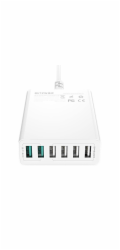 Blitzwolf nabíječka 6x USB nabíječka Blitzwolf BW-S15, QC 3.0, 60W (bílá) (BW-S15 EU) - 023076