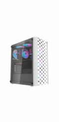 Počítačová skříň Darkflash DK351+ 4 ventilátory (bílá)