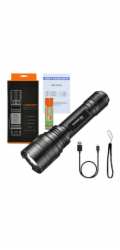 Svítilna Superfire C8-H – 1200 lm, USB, 250 m, 5 režimů