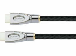 PYTHON  HDMI« 2.1 kabel 8K UHD-2 Nylongeflecht schwarz 1,5m