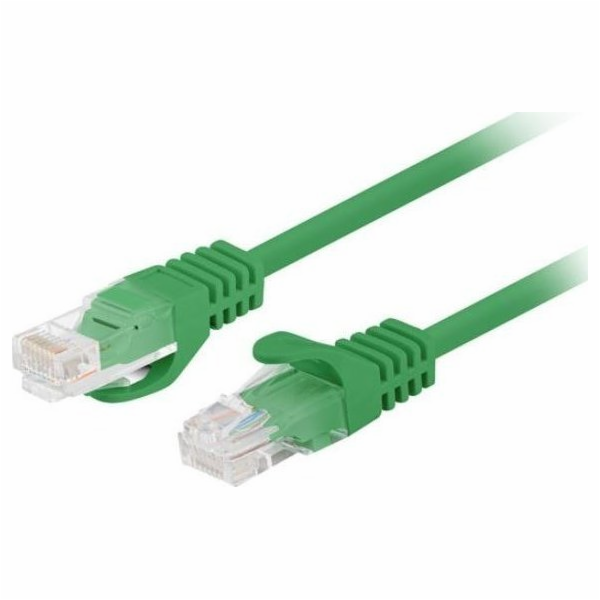 Lanberg PATCHCORD CAT.5E UTP 1M GREEN FLUKE PASSED LANBER...