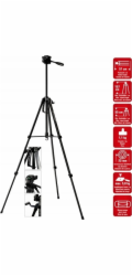 Braun LW 3001S stativ  (57-157 cm, 1100 g, 3-směrná hlava, max.5kg, černý)