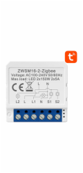 Chytrý spínací modul ZigBee Avatto ZWSM16-W2 TUYA