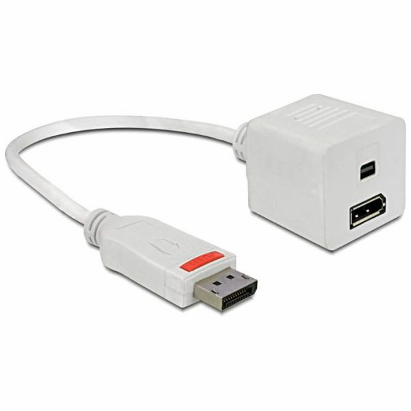 Delock AV adaptér DisplayPort - DisplayPort bílý (61751)