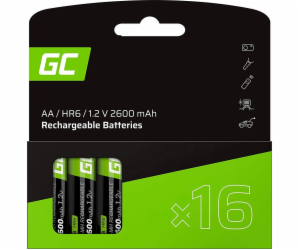 Zelená baterie AA / R6 2600mAh 16 ks.