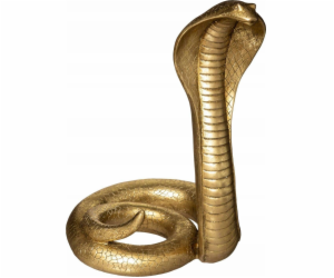 Atmosphera Dekorativní polyresinová figurka COBRA, zlatá,...