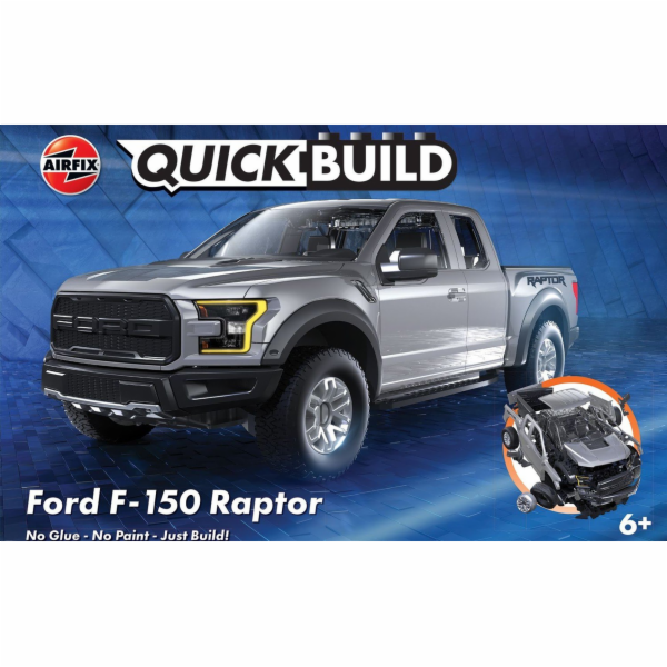 Airfix Airfix QUICKBUILD Ford F-150 Raptor - šedá