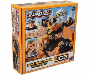 Teamsterz JCB MINI STROJE Hrací sada s pískem a 5 auty