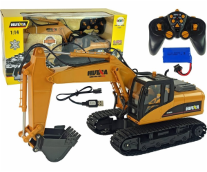 HUINA Žluté RC rypadlo Caterpillar 1:14 na dálkové ovládání