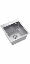Quadron dřez LUKE 90 ocelový dřez Brusný nikl