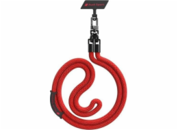 Audi Audi univerzální řemínek na telefon 120cm 10mm crossbody červený/červený AUS-CBL10-RSQ/D1-RD
