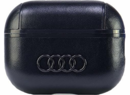 Kryt Audi Audi Leather Big Logo AirPods Pro 2 černo/černý AU-APP2-GT/D3-BK