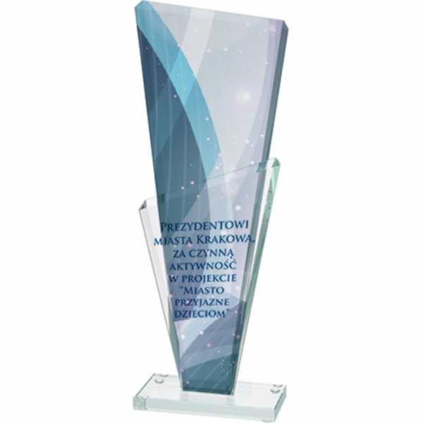 Victoria Sport Glass Trophy s barevným potiskem LuxorJet,...