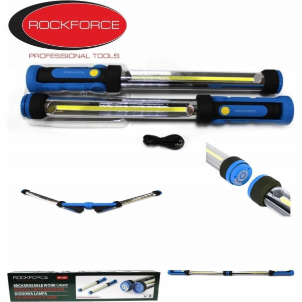 DÍLENSKÁ LAMPA Rockforce LED COB BATERIE LAMPA12V
