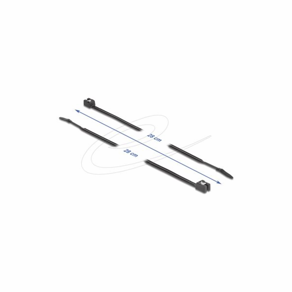 Delock - Kabelová stahovací páska - samorezný, šírka 4,8 ...