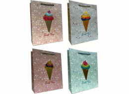 JU-PITER Dekorativní dárkový sáček Ice Cream JP 368C 18x23x12cm mix cena za 1 ks