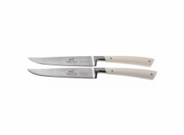 Nože Lion Sabatier, 808281, Edonist perle, 2 ks, steakové, plně kované, s nerez nýty, čepel 12 cm, ABS rukojeť