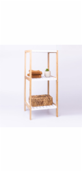 Policový regál do koupelny dřevěný 79 cm KO-784200930