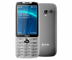 Mobilní telefon Estar Digni Call 4G, 64 MB, stříbrný