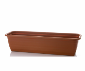 Květináč Lamela Natura 430-31, O 60 x 18 cm, hnědý