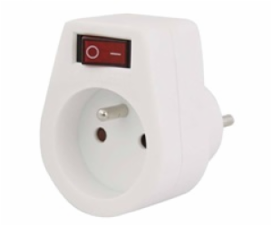 Konnoc DX-FZBK-01/01A rozbočka 1x zásuvka s vypínačem
