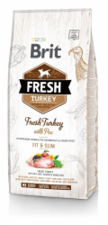 Brit Fresh Turkey with Pea Light Fit & Slim 12kg granule pro psy