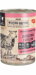 WIEJSKA ZAGRODA Lamb with krill - mokré krmivo pro kočky - 400g