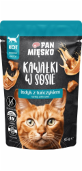 PAN MIESKO Kousky v omáčce Krůtí s tuňákem - mokrá smetana na kuře - 85g