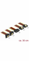 DeLOCK SATA 15Pin > 2x lomený (spodní) + 2x rovný, kabel