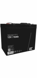 Green Cell AGM VRLA 12V 55Ah maintenance-free battery for mower, scooter, boat, wheelchair