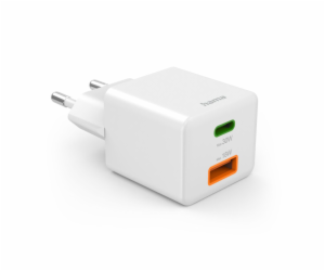 Hama Mini-Schnellladegrät PD 30W 1xUSB-C/1xUSB-A weiß    ...