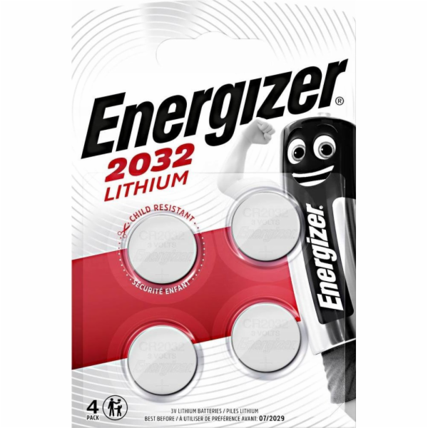 Energizer CR2032 4 ks 3V speciální baterie Eco