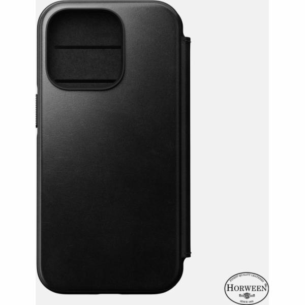 Nomad Moderní kožené pouzdro Horween Black pro iPhone 14 Pro